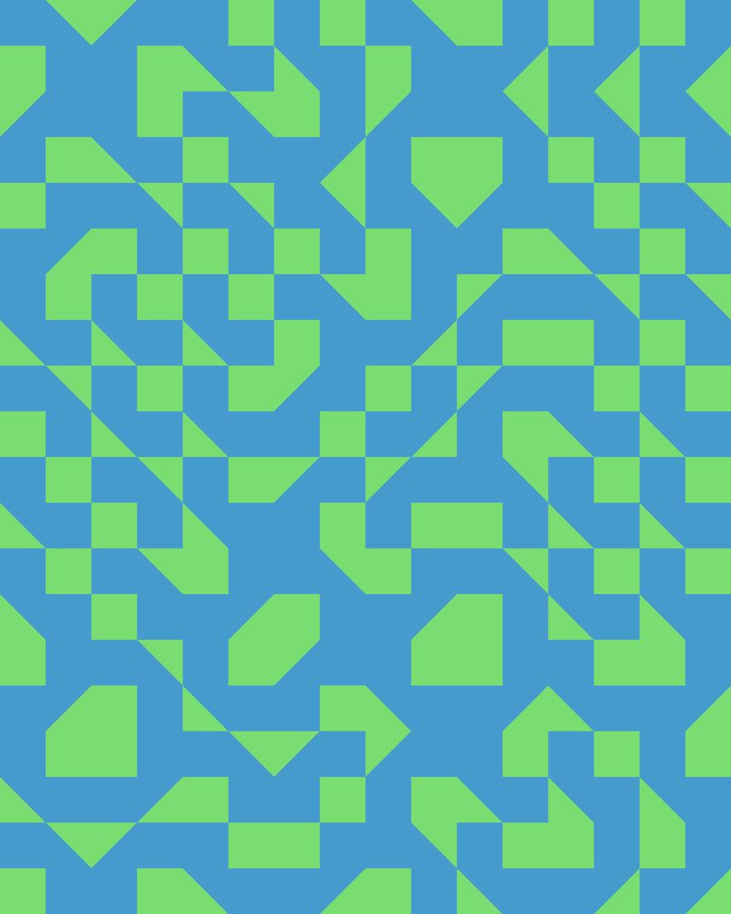 A random tiling pattern