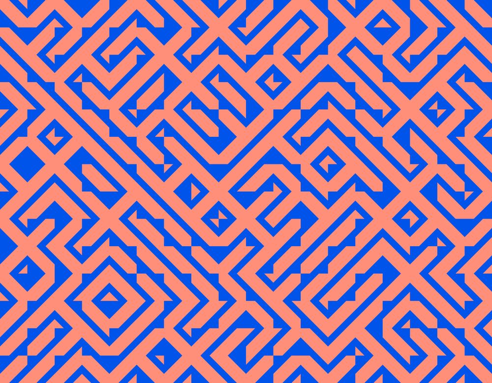 A random tiling pattern