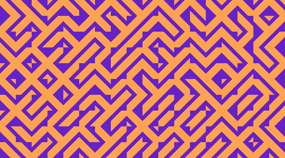 A random tiling pattern