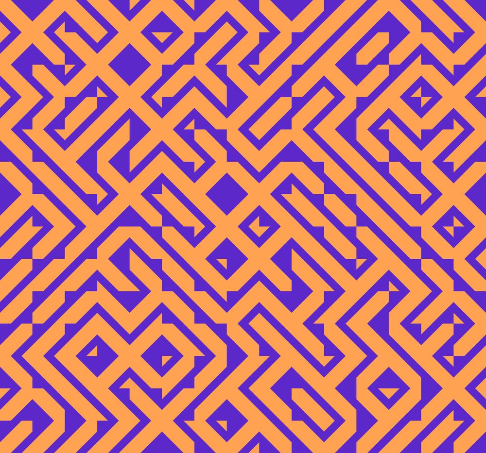 A random tiling pattern