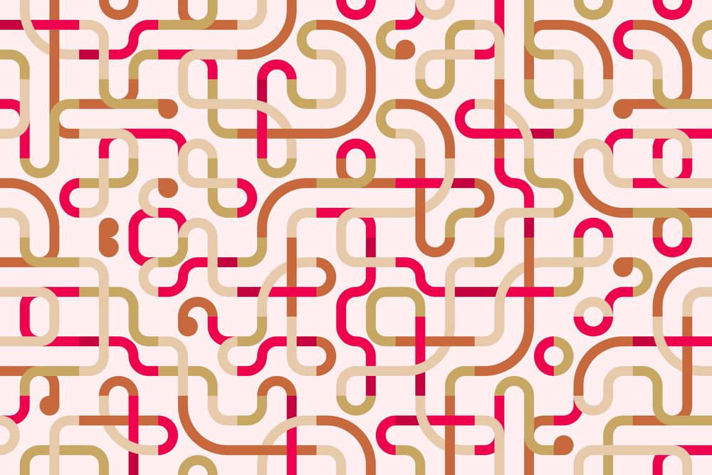 A random tiling pattern