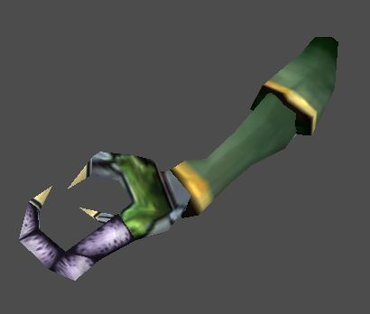 A model of a Space Pirate's claw and arm