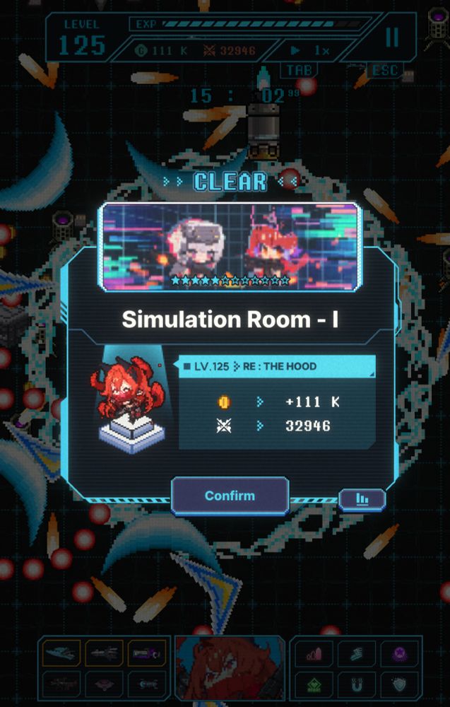 Final stats showing 111,000 coins earned and 32946 enemies destroyed.