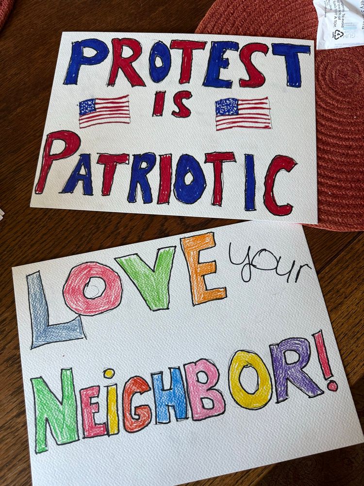 Protest is patriotic and love your neighbor 