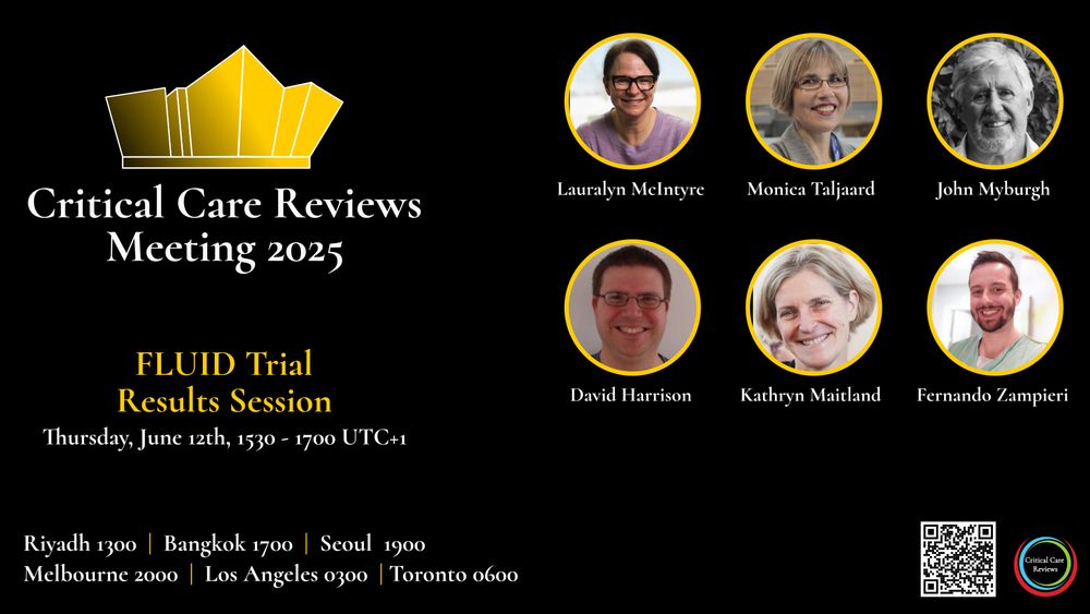 Flyer for the FLUID trial results at CCR25