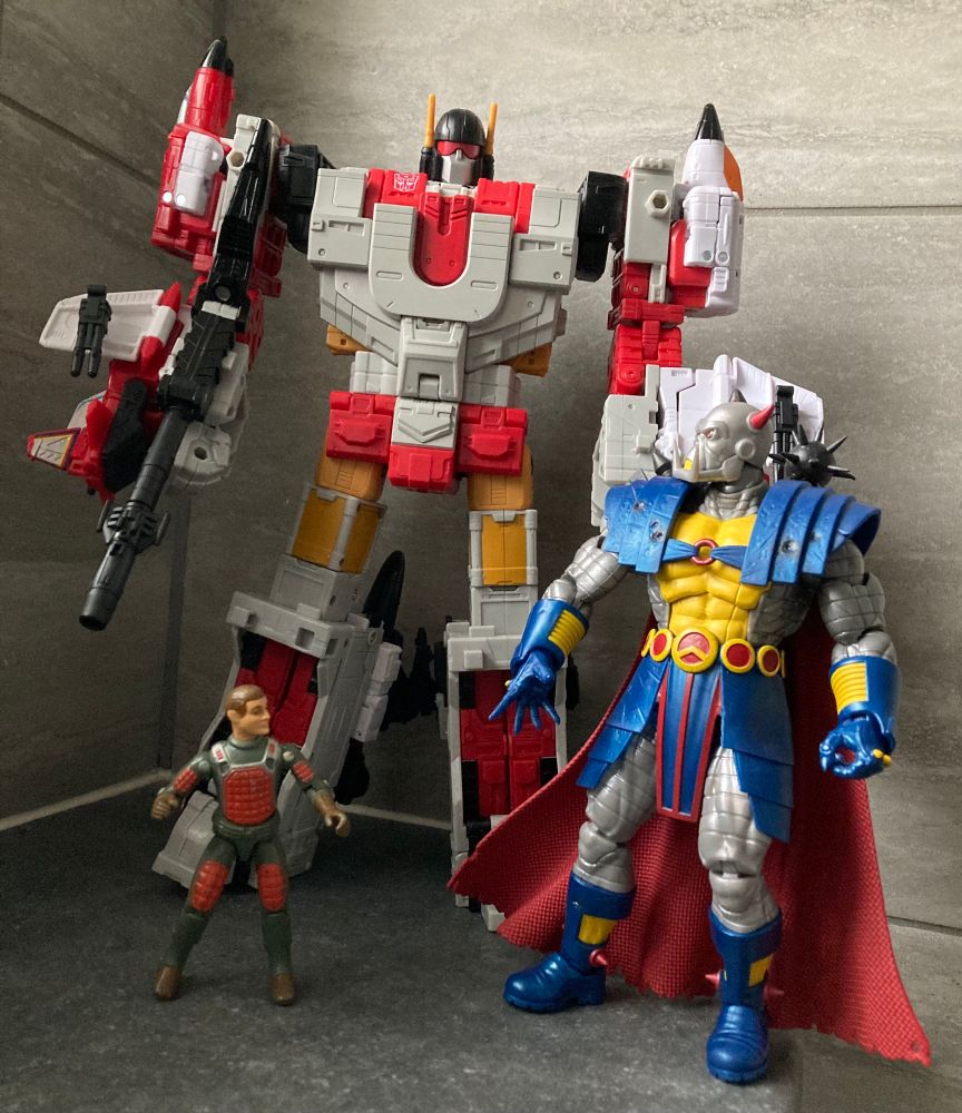 Superion, Death’s Gead and the GI Joe member Flash are all looking guilty about something…