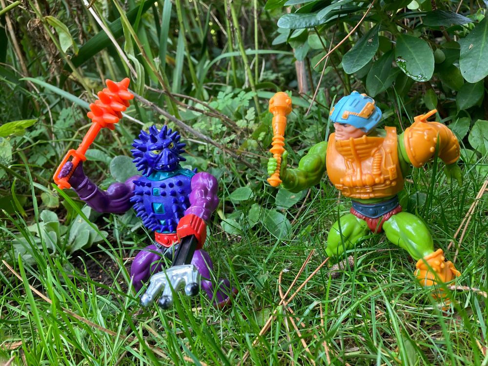 Mace mash! MAA gets ready to test his mettle/metal against the sinister Spikor