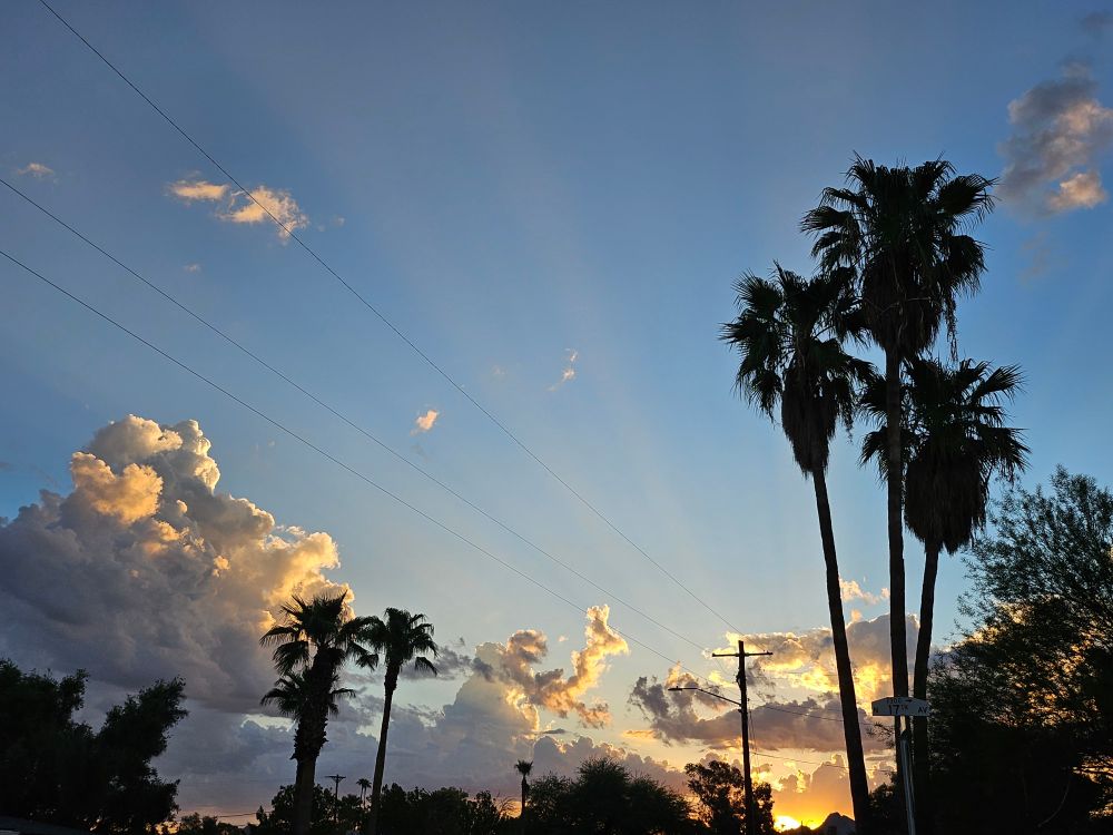 A sunrise over Central Phoenix 