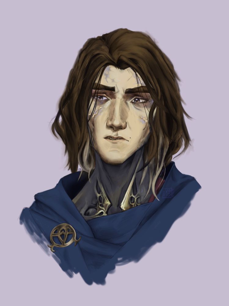 The image shows fanart of Viktor from netflix series Arcane in season 2 act 2. 