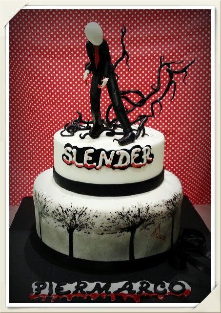 Slenderman cake