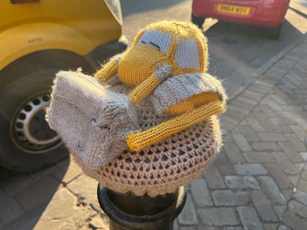 Digger bollard topper