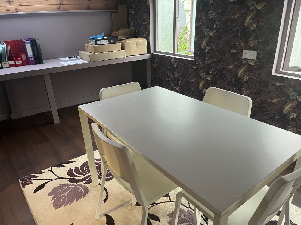Table and chairs