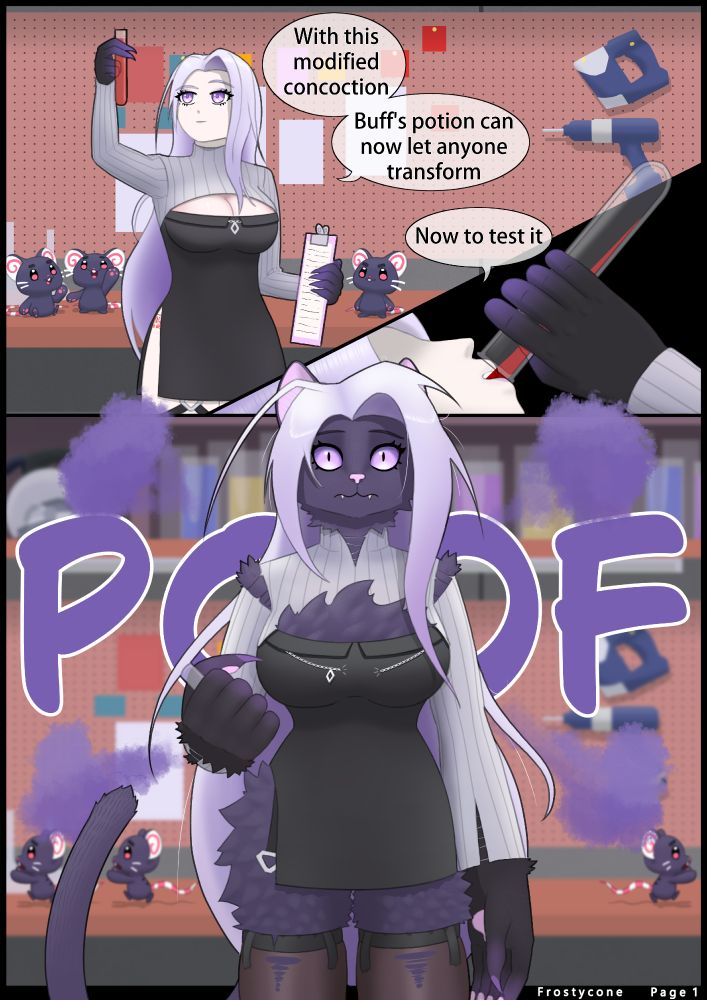 AiCandii has modified one of the potions Buffpup uses to transform into her werewolf form without a full moon. The potion will now allow anyone to transform into a lycanthrope of varying species. 