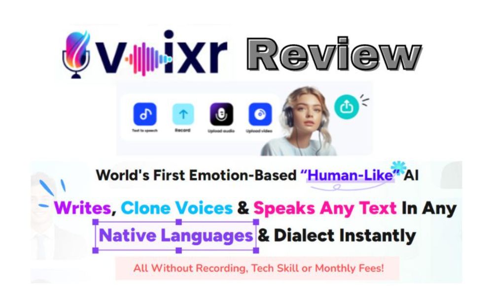 Voixr Review | Create Stunning Voiceovers In 5 Seconds With Voixr | Deliver Messages With The Perfect Emotional Tone