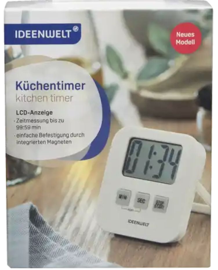 verpackung eines küchentimers aus der rossmann ideenwelt