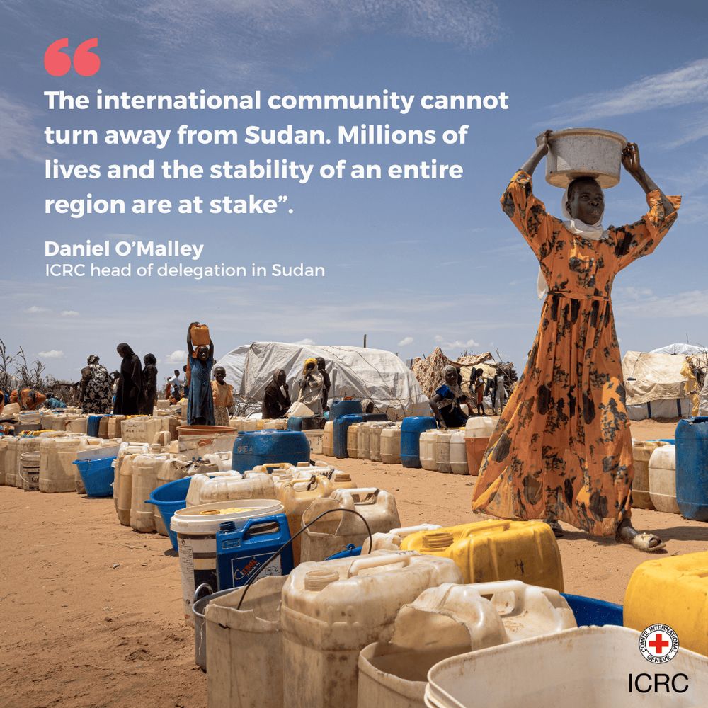 "The international community cannot turn away from Sudan. Millions of lives and the stability of an entire region are at stake”.