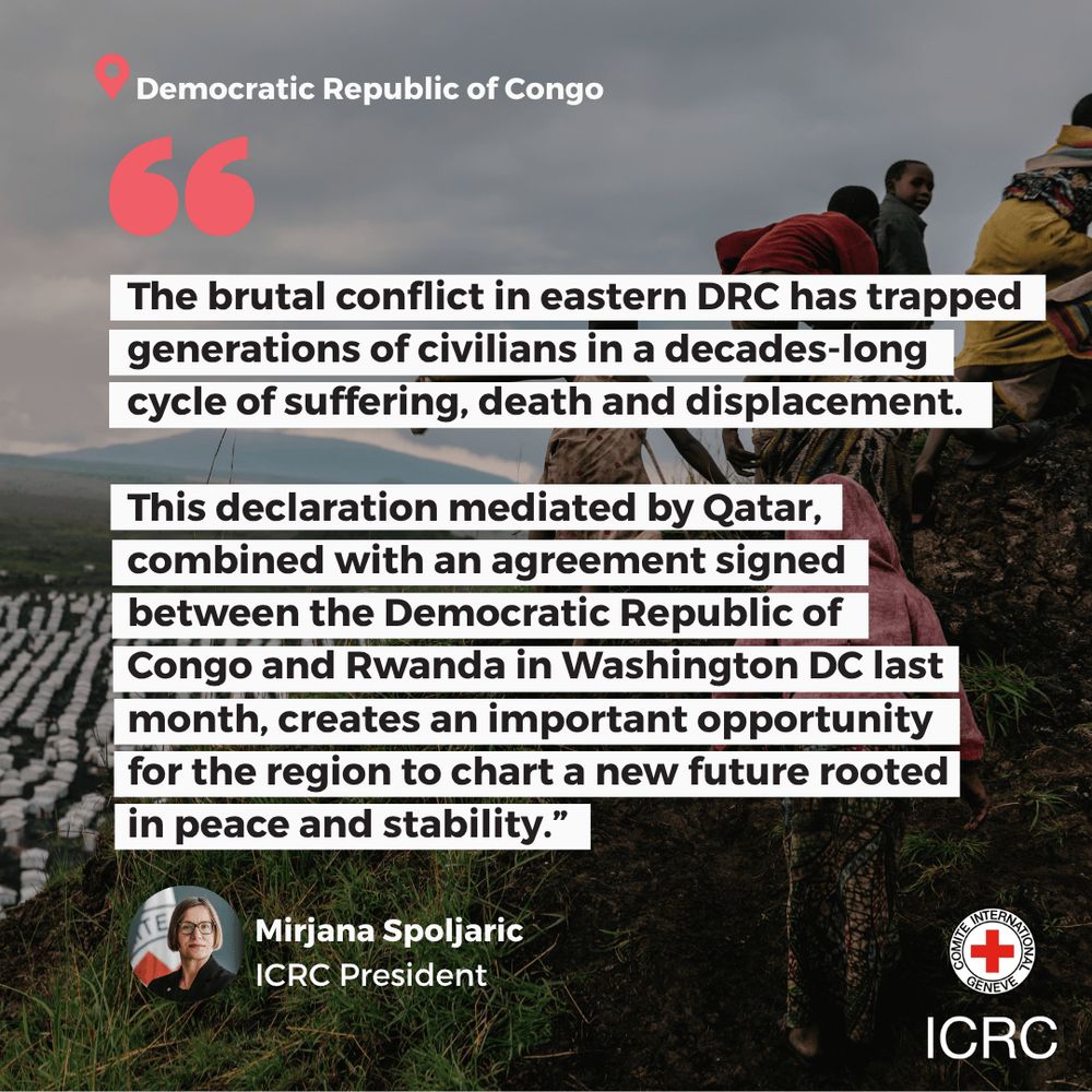 "The brutal conflict in eastern DRC has trapped generations of civilians in a decades-long cycle of suffering, death and displacement.

This declaration mediated by Qatar, combined with an agreement signed between the Democratic Republic of Congo and Rwanda in Washington DC last month, creates an important opportunity for the region to chart a new future rooted in peace and stability.”