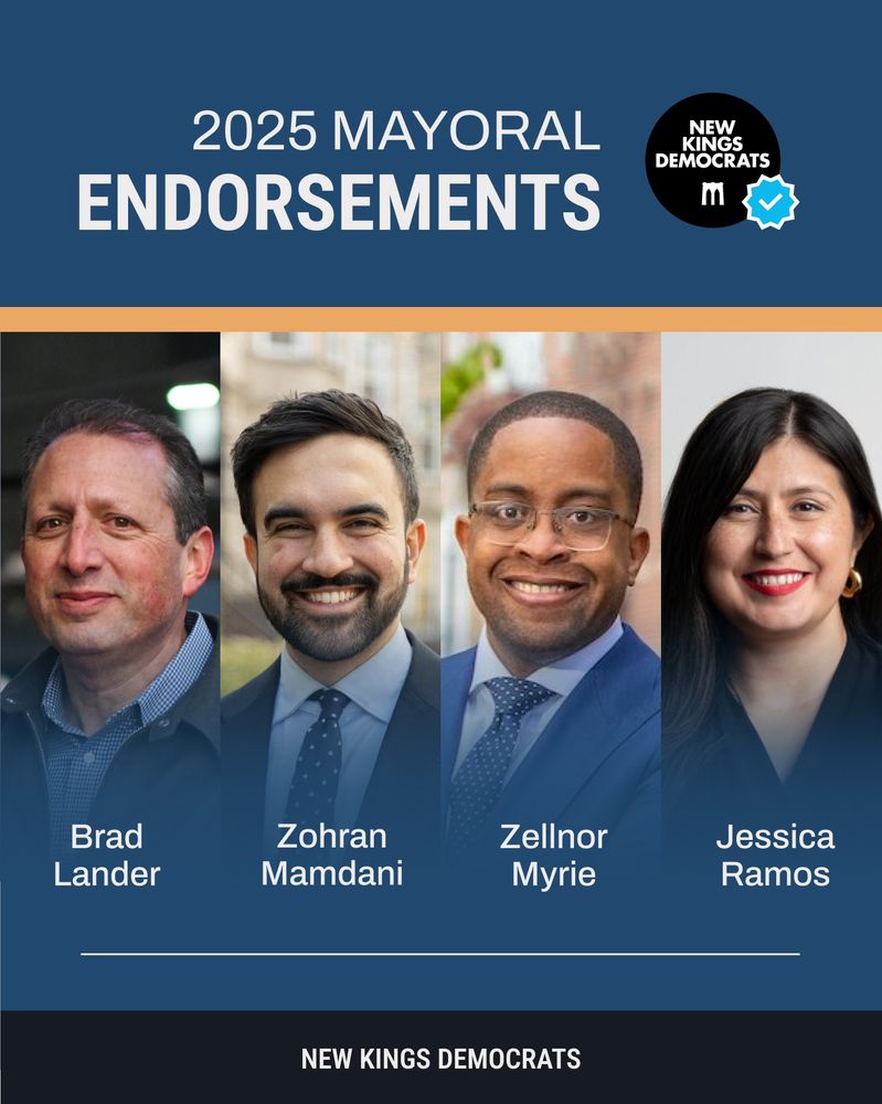 Brad Lander, Zohran Mamdani, Zellnor Myrie, and Jessica Ramos