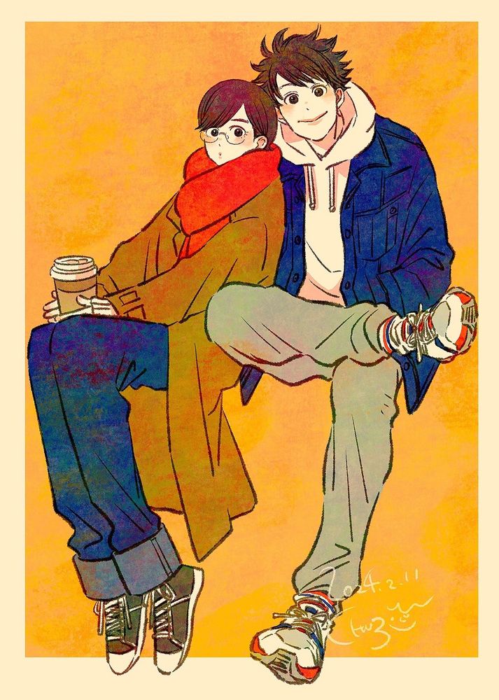 「帝一の國」ファンアートです。
弾くんと億人さん。