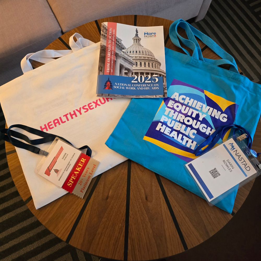 Totes and lanyards for national HIV meetings