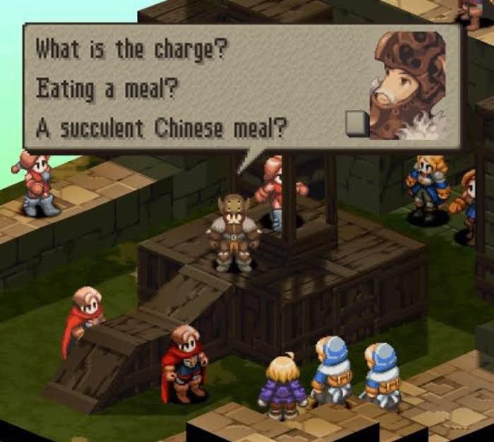 what is the charge?
Eating a meal?
A succulent Chinese meal?
