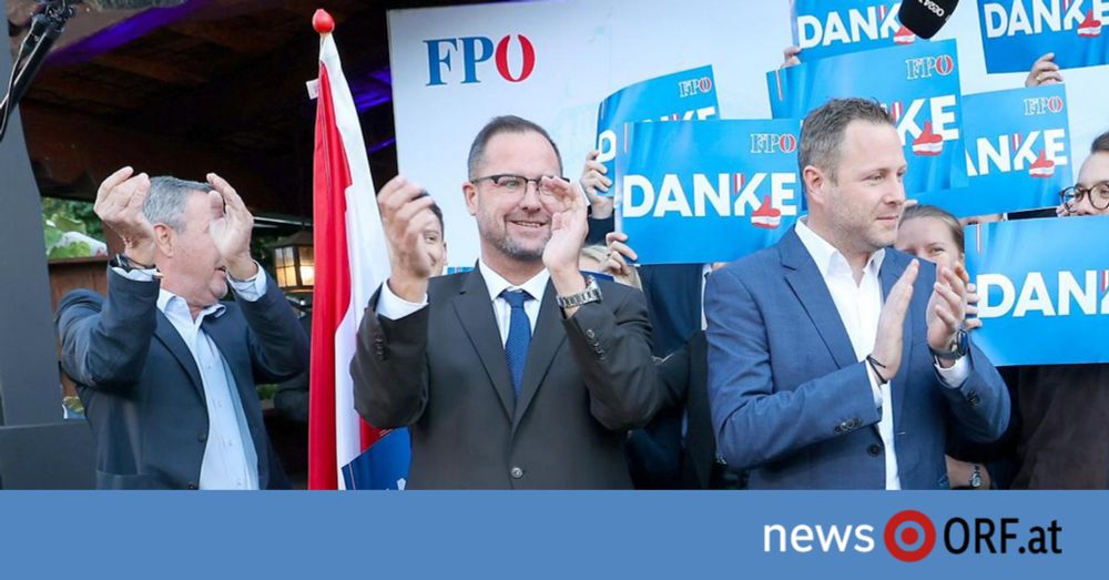 Hochrechnung: FPÖ auf Platz eins, ÖVP deutlich vor SPÖ