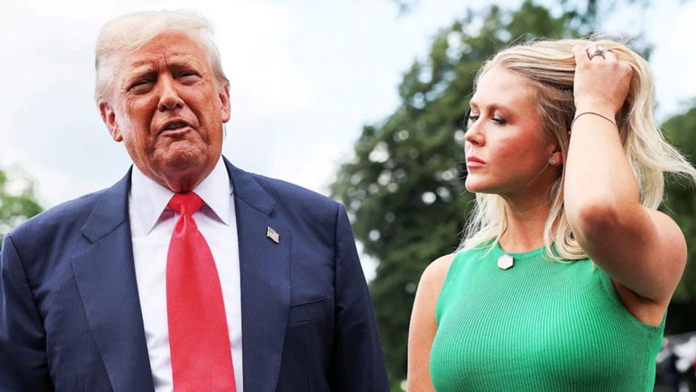 White House Press Secretary Karoline Leavitt, 27, could be fielding some awkward questions after President Donald Trump, 79, took a moment in his latest interview to comment on what exactly it is abou...