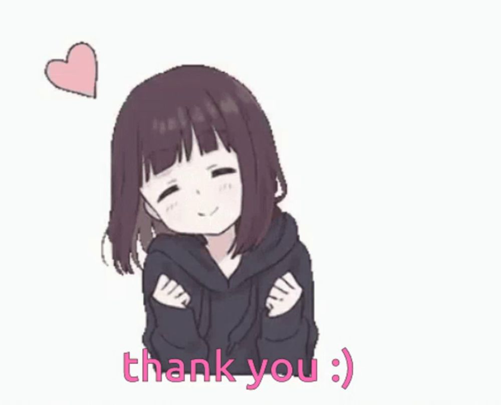 a girl in a black hoodie is hugging herself and says thank you .