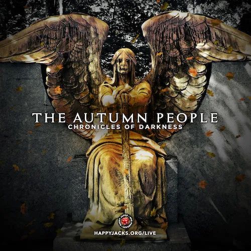 An ad card for Autumn People, a Chronicles of Darkeness actual play from the Happy Jacks RPG Network.