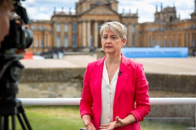 Home secretary Yvette Cooper addressing press (Photo: UK Home Office)