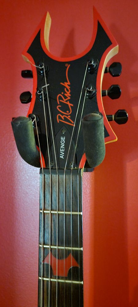 headstock of the B.C. Rich Avenge "SoB"