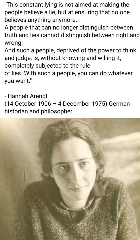 comment by Hannah Arendt.