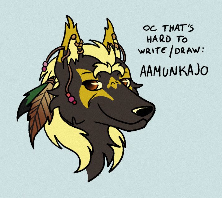 A new doodle of a canine character.