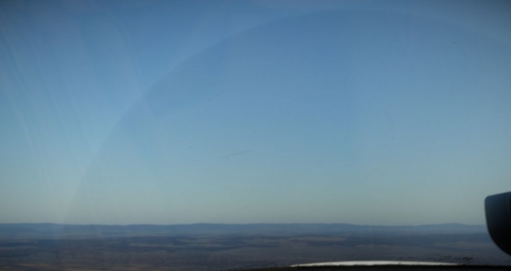 A blue sky