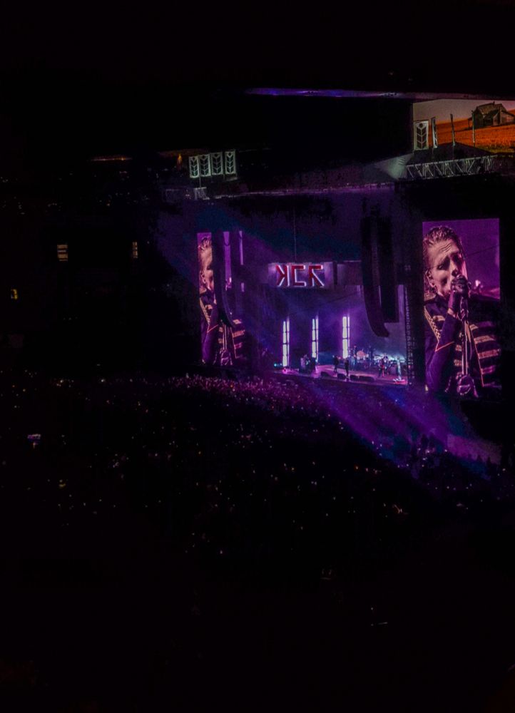 a photo of the stadium during the mcr concert.
