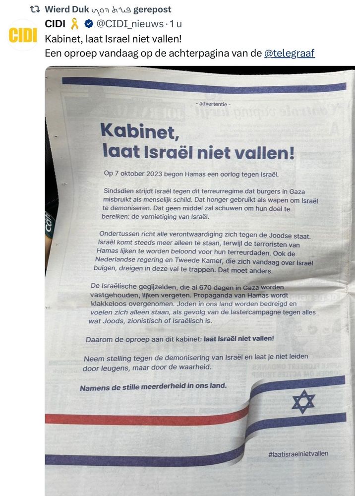 Advertentie CIDI
