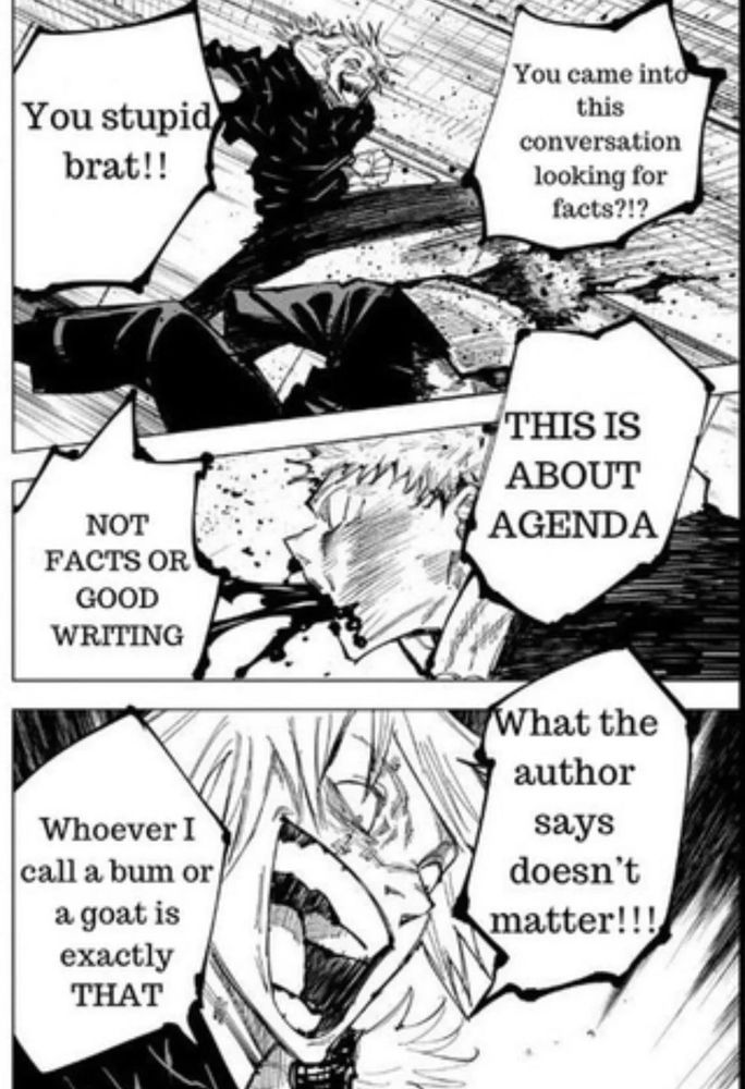 that one meme with Mahito ranting about powerscaler agendas