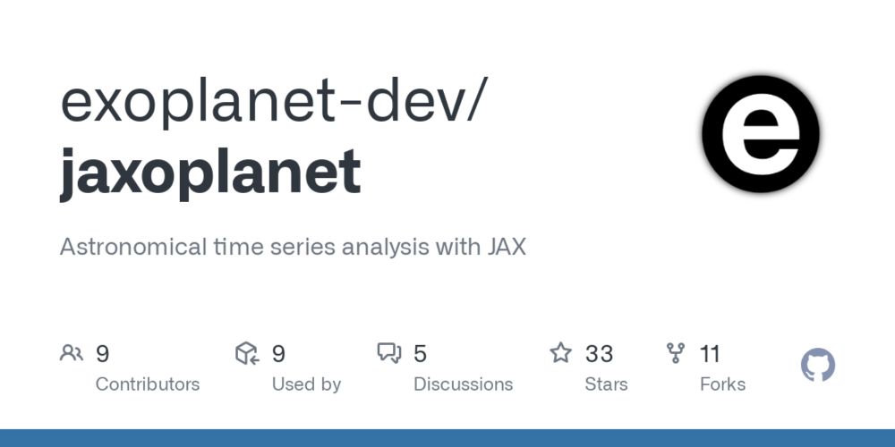 GitHub - exoplanet-dev/jaxoplanet: Astronomical time series analysis with JAX