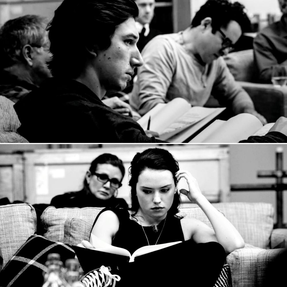 Dyad at the table read for TFA