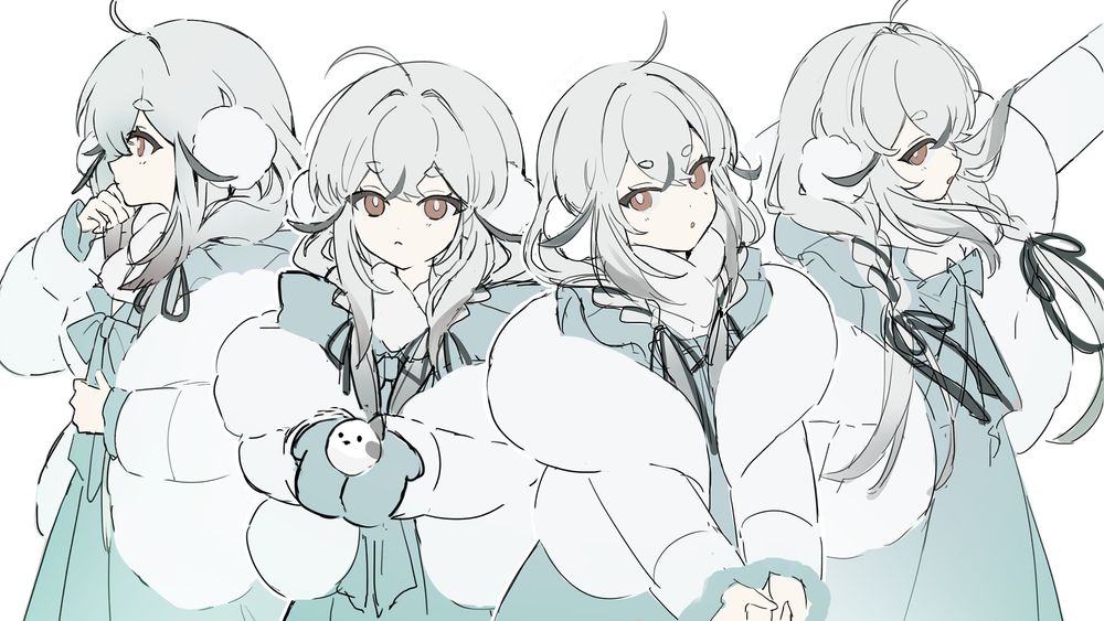Sketches of Ici's (iwis0) oc, Shima