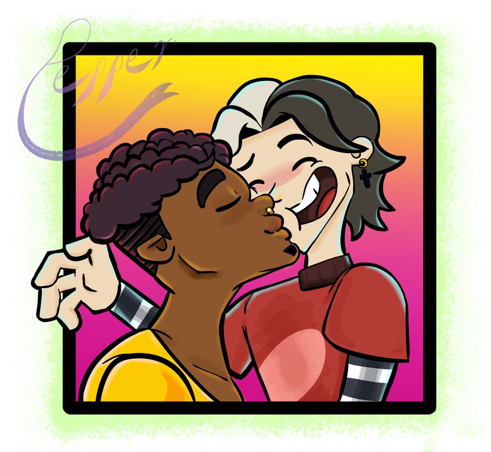 #peppyarts #disventurecamp #disventurecampjames #disventurecampaiden #dcfanart #fanart

I'm not proud to say how much I think of this show...or how much I like James even knowing his introduction was kinda rocky. I just like how sincere the execution of this concept was.

Also I forgot I made this last year I legit thought this was two years old or smth. Goes to show, I know the software I'm using better, and I'm constantly learning, and I could make this piece better but alas.