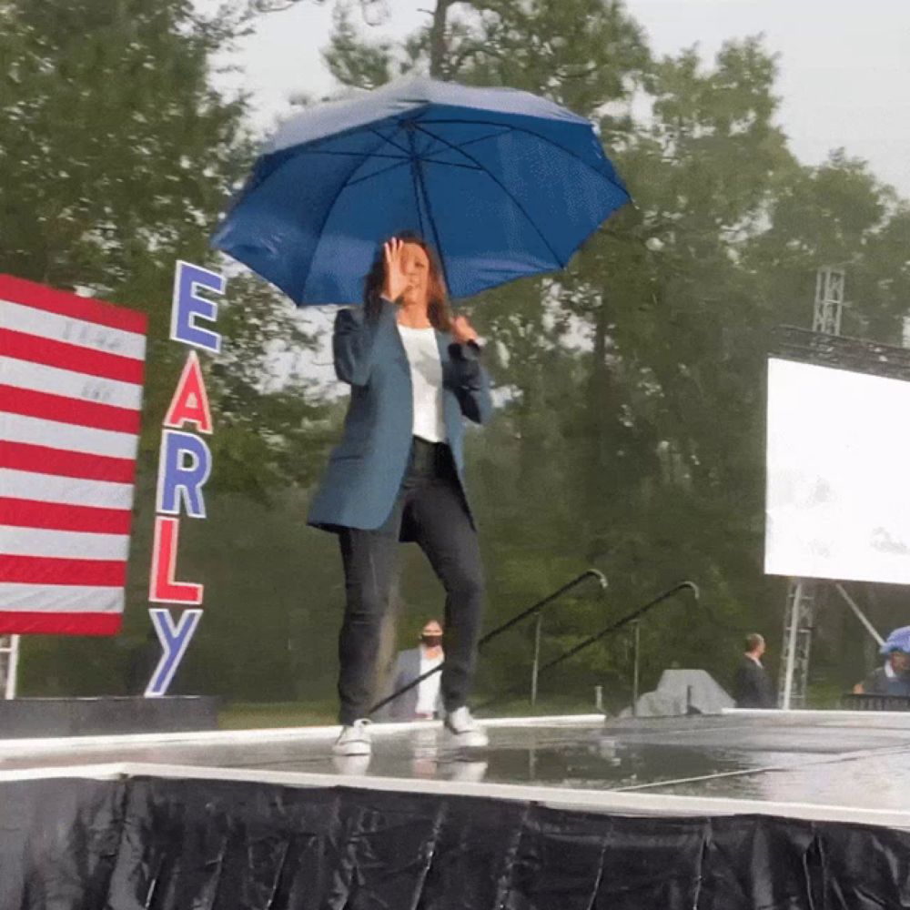 Dancing In The Rain Kamala Harris GIF