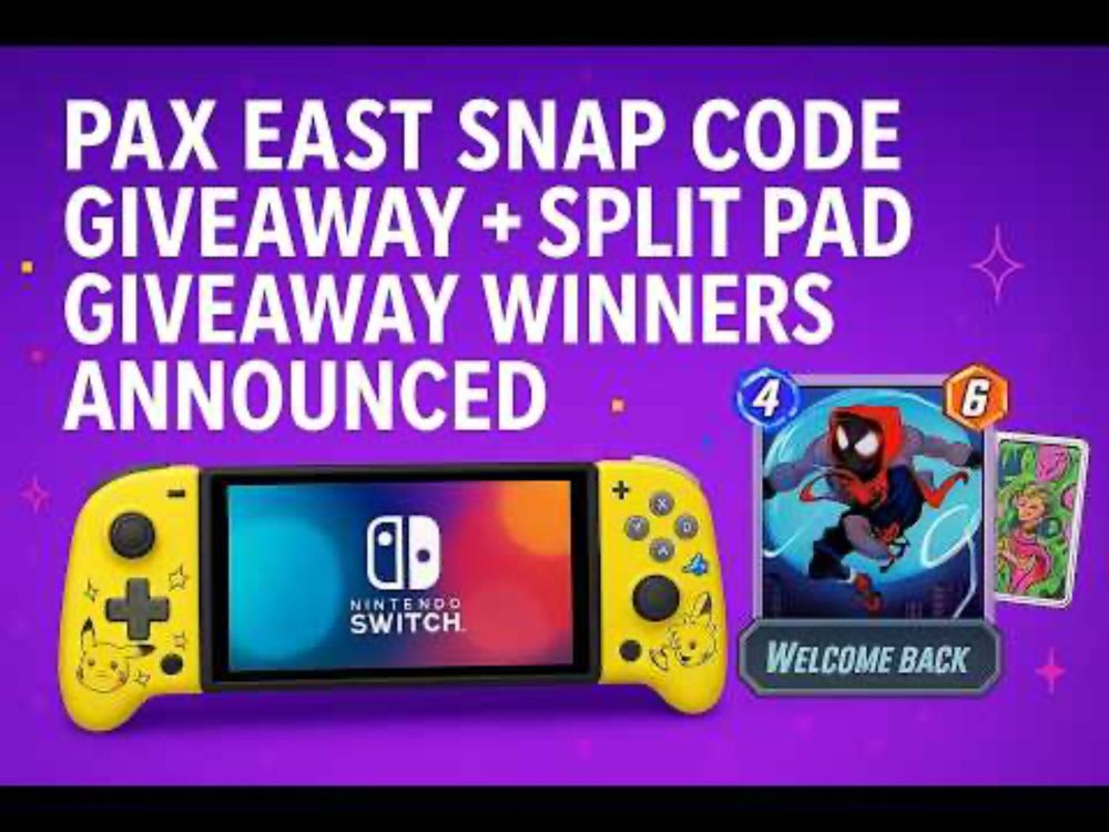Pax East Miles Morales Marvel Snap Code Giveaway +Split Pad Giveaway Winners Announced