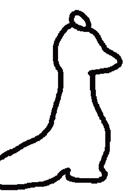 a version of Ambulant (NonAssociatedIdiot's slugcat sona) with a nose that looks like a fucking penis