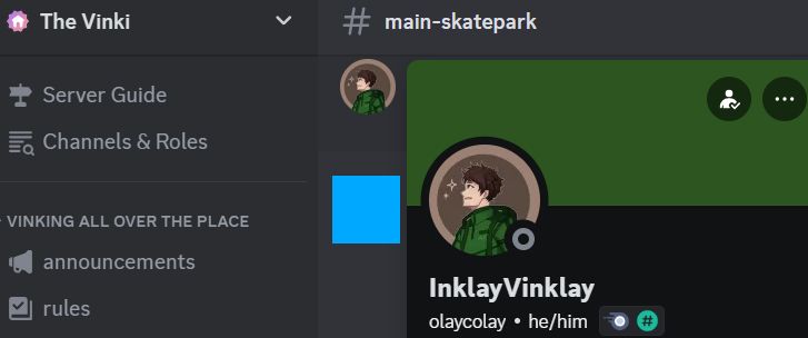 InklayVinklay in the previous image shown to be @olaycolay on discord.