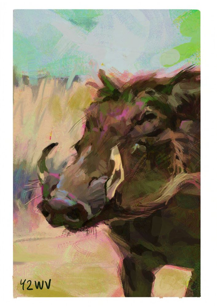 Painting of a boar
