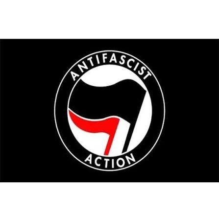 Antifa flag, in case anyone wondered where my loyalties lie.
