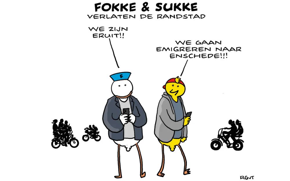 Fokke & Sukke verlaten de Randstad
