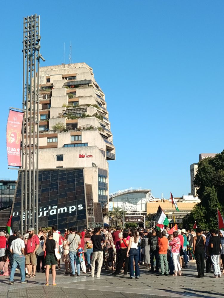 Rassemblement pour la Palestine, Place de la Comédie à Montpellier le 6 septembre