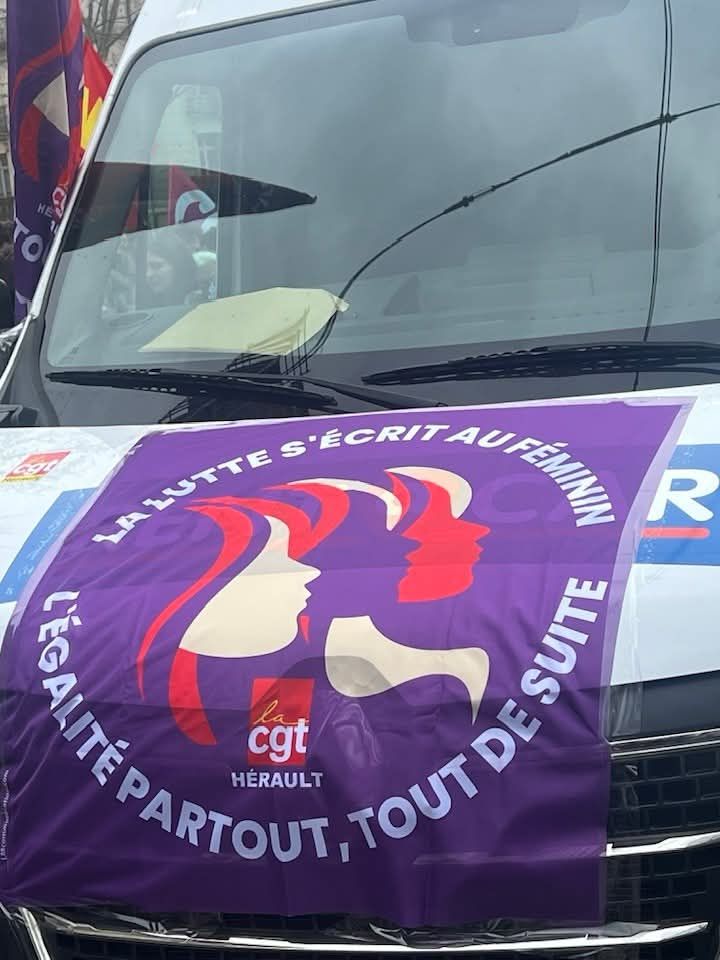 Camion CGT de la manif